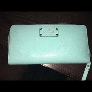 Kate spade wallet in a Tiffany blue color